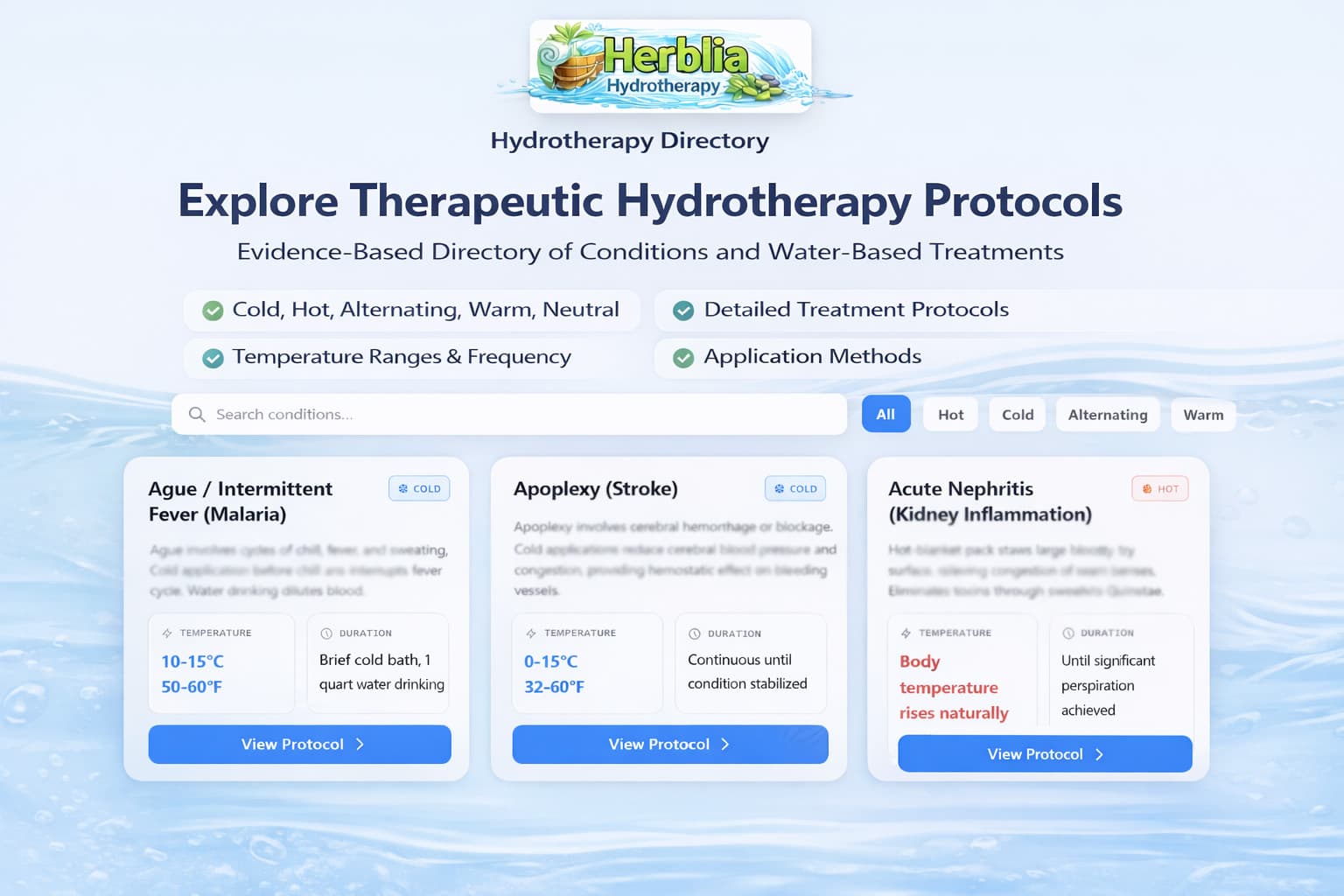 Hydrotherapy Directory Preview